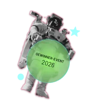Astronaut mit Text Gewinner-Event 2026